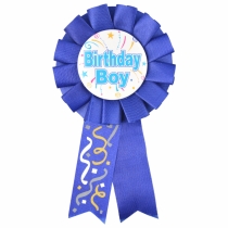 Születésnapi kokárda Birthday Boy 1db Kék